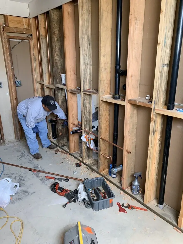 Commercial rough-in plumbing for Gas Line Repair in Dupont